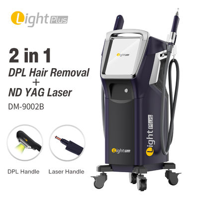 ซื้อ 2 ใน 1 OPT SHR IPL YAG Laser การกําจัดสีผิว การเยียวยาผิวหนัง การกําจัดผม เครื่องสวยงาม การผลิตออนไลน์